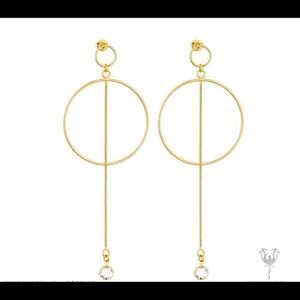 Swarovski Crystals Gold plated drop earrings